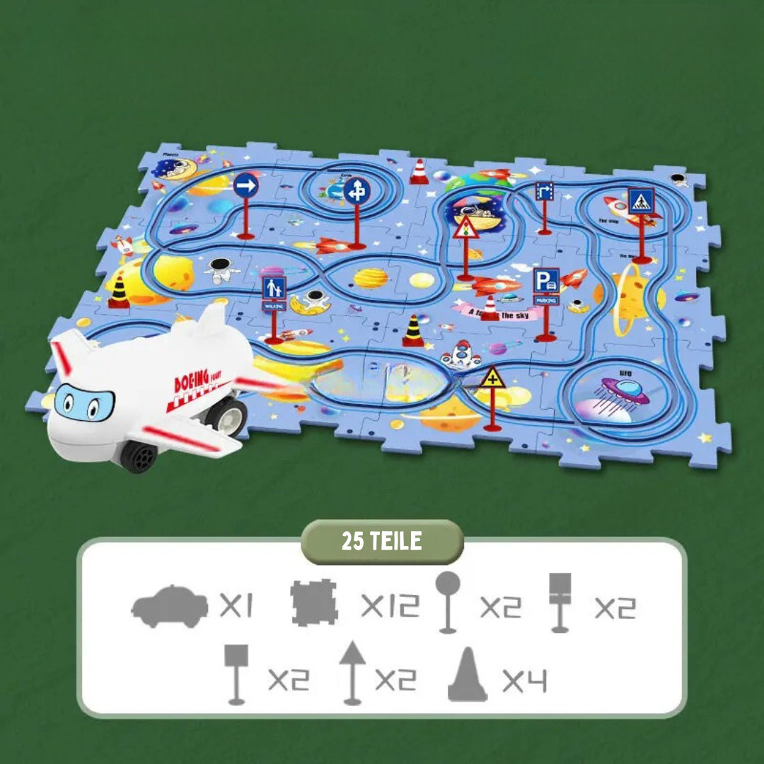 LogicRacer™ – Die kreative Rennbahn für kognitive Entwicklung und Spielspaß ohne Bildschirme!