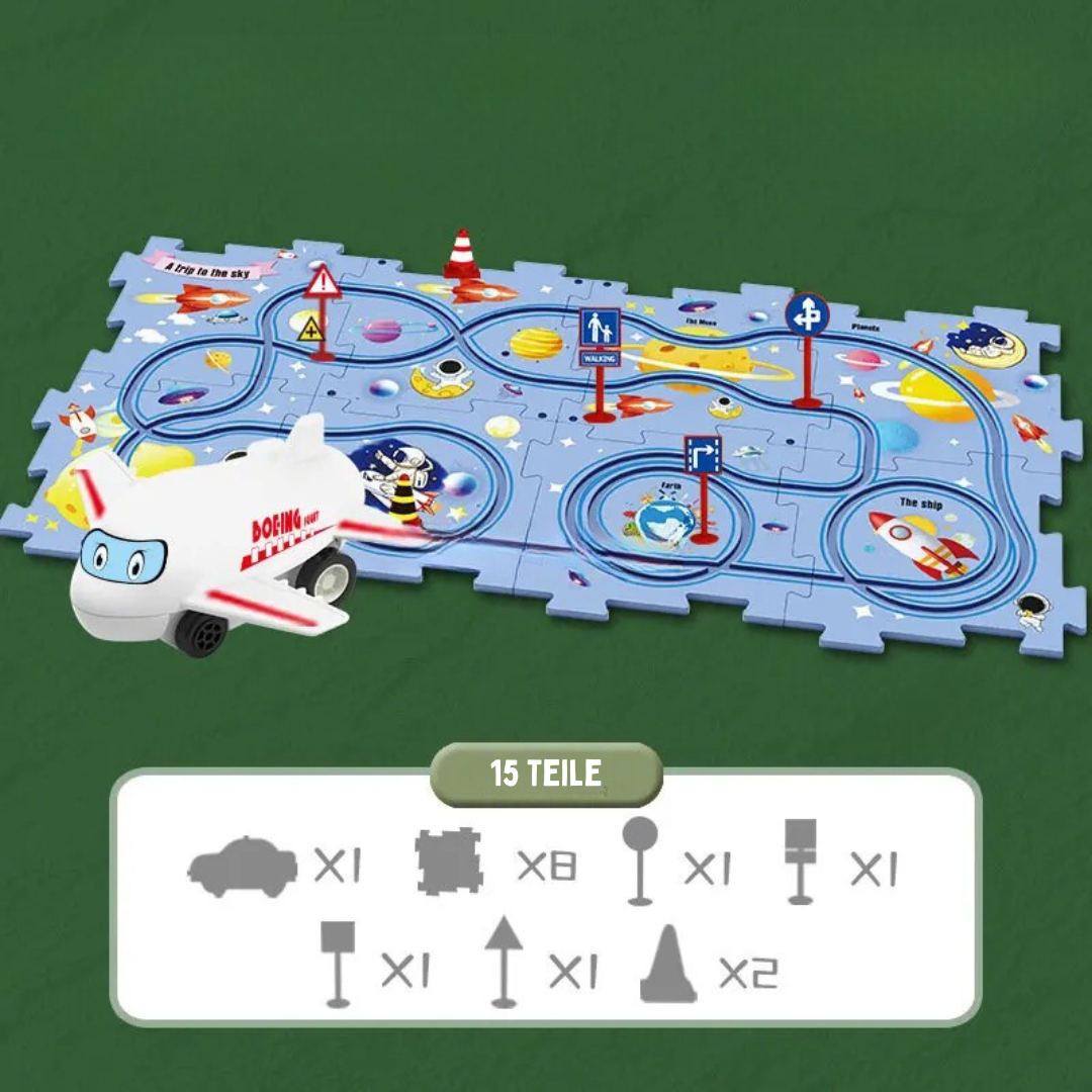 LogicRacer™ – Die kreative Rennbahn für kognitive Entwicklung und Spielspaß ohne Bildschirme!