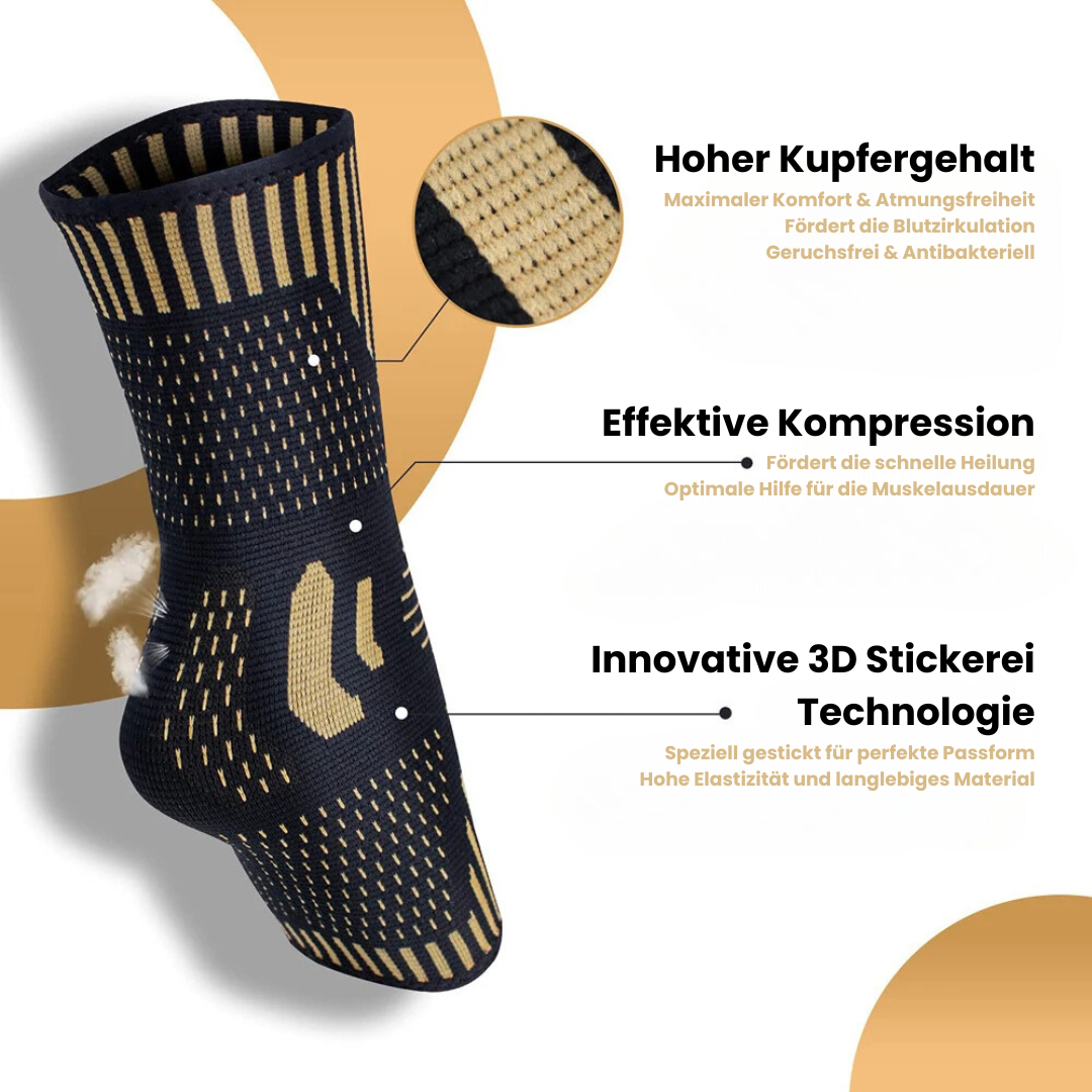 AktiveCopper™ Knöchelbandage - Die Bandage, die Ihre Mobilität revolutioniert!
